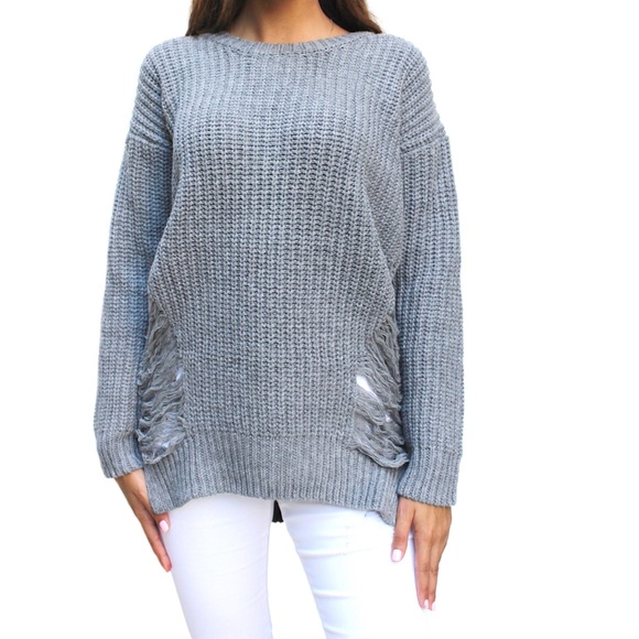 CiSono vintage ripped long sleeve sweater - Picture 3 of 4